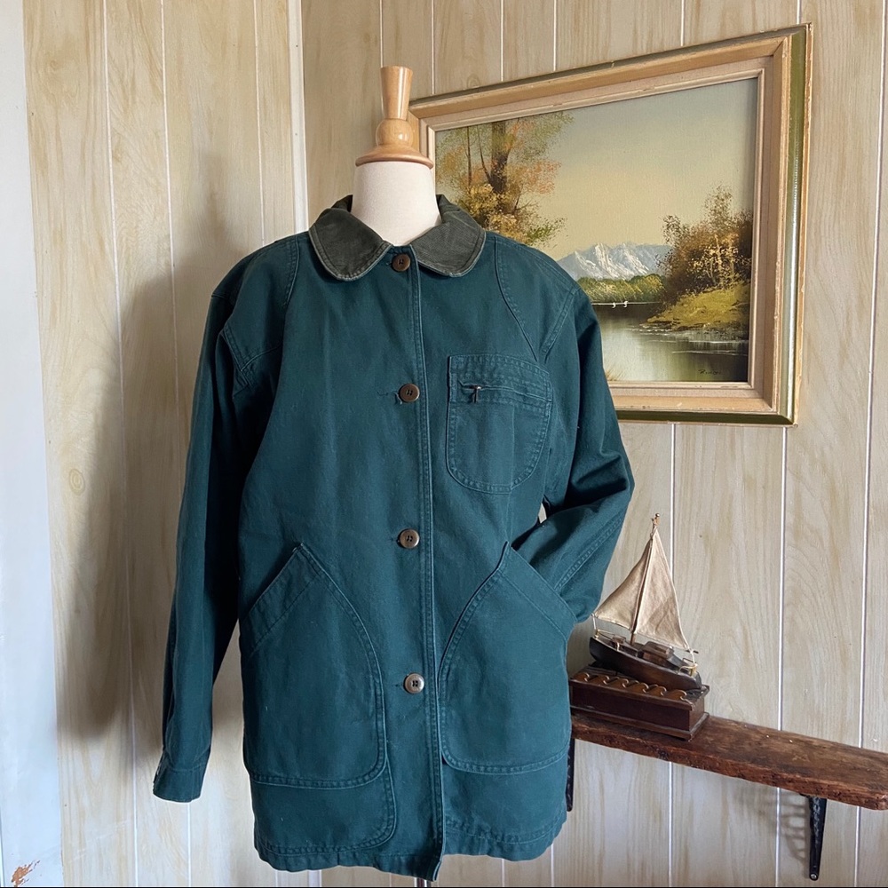 Vintage L.L. Bean • Green Chore Coat